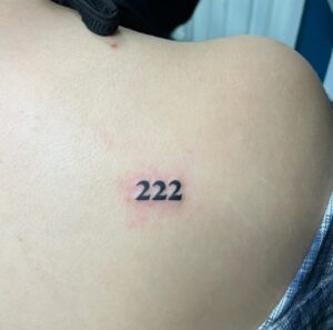 222 Back Tattoo