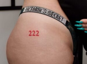 222 Butt Tattoo