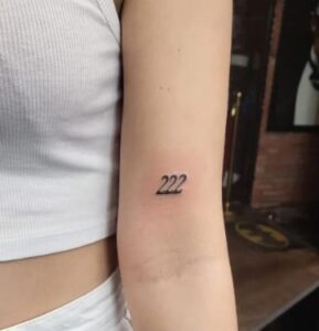 222 Italic Tattoo