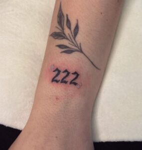 222 Leaves Tattoo