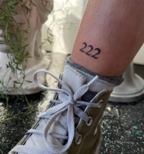222 Lower Leg Tattoo