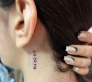 222 Normal Numbering Tattoo