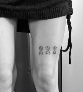 222 Upper Knee Tattoo