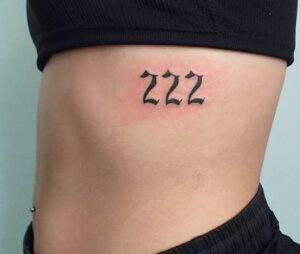 222 stylish Rib Tattoo