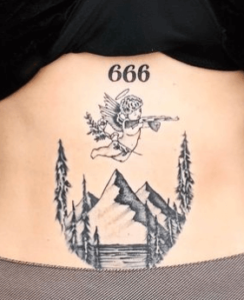666 angel number tattoo