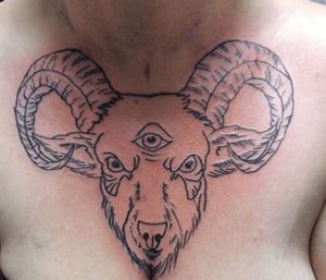 666 goat tattoo