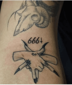 666 satan tattoo