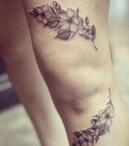 Above & Below Knee Tattoo