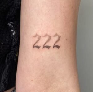 Angel Number 222 New Tattoo