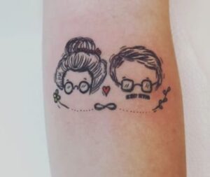 Grandma & Grandpa Love Tattoo