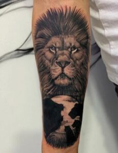 Lion King Full Sleeve Tattoo