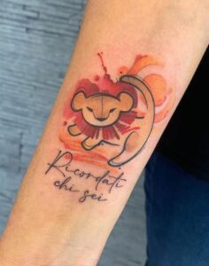 Lion King Remember Who You Are Tattoo
