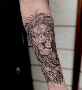 Lion King Tribal Tattoo