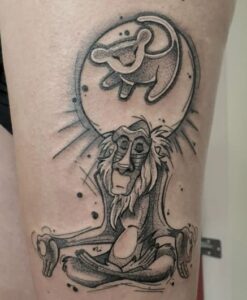 Rafiki Lion King Tattoo