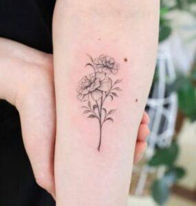 49+ Beautiful Marigold Flower Tattoo Ideas For Flower Lovers! - Tattoo Twist