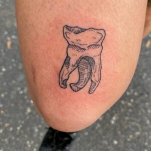 Tooth & Fork Tattoo