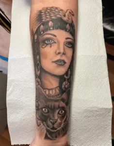beautiful cleopatra tattoo