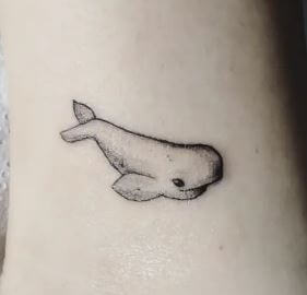 beluga whale tattoo