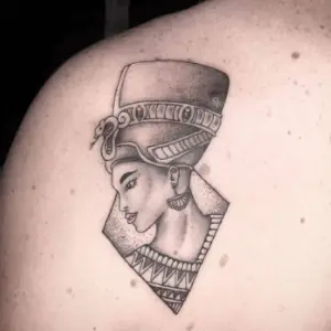 cleopatra shoulder tattoo