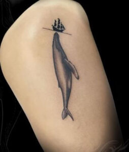 easy whale tattoo