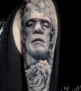 frankenstein tattoo sleeve