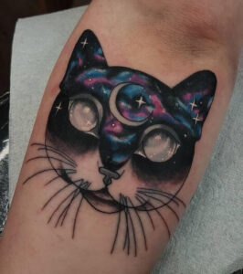 galaxy cat tattoo 2