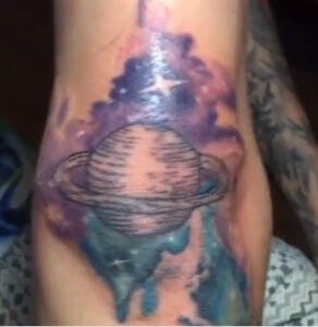 galaxy watercolour tattoo 3