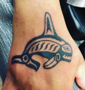 haida whale tattoo