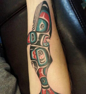 haida whale tattoo 3