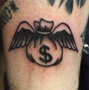 hustle money tattoo