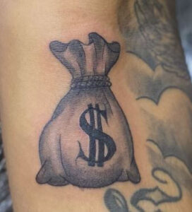 money bag tattoo design