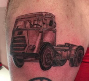 old truck tattoo