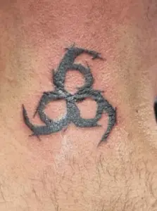 omen 666 tattoo
