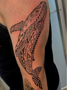 polynesian whale tattoo 2