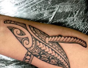 polynesian whale tattoo