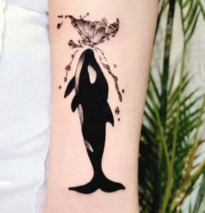realistic whale tattoo 2