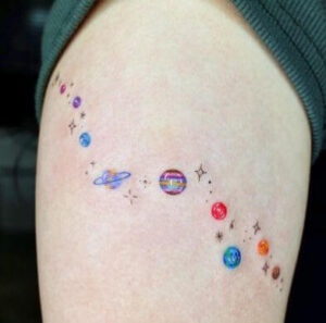 simple galaxy tattoo 2