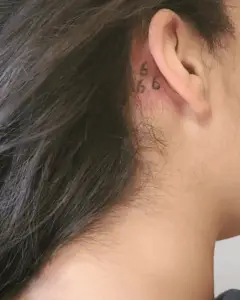 small 666 tattoo