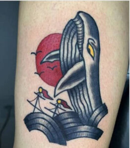 traditional whale tattoo 2