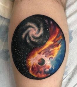 tribal galaxy tattoo 3