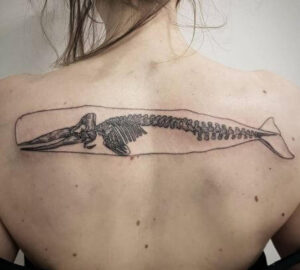 whale skeleton tattoo 4