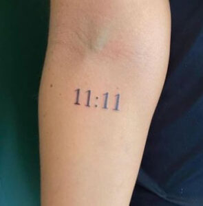 11 11 angel number tattoo