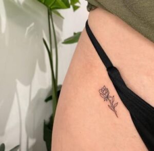 Rose Bikini Line Cover-Up Tattoo