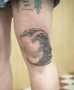 knee cap small tattoo 3