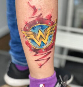 logo of wonder women tattoo