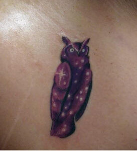 night sky owl tattoo