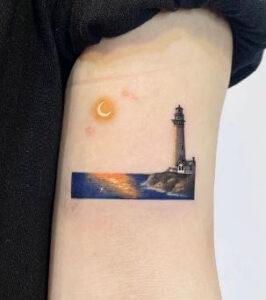night sky realistic tattoo