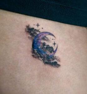petunia night sky tattoo