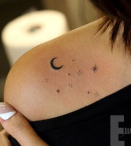 simple night sky tattoo