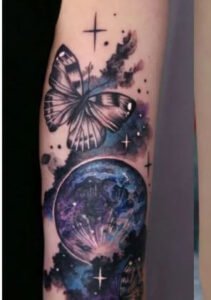 sleeve night sky tattoo